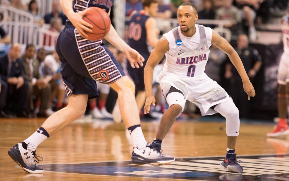 Arizona guard Parker Jackson-Cartwright and his teammates have their eye on the ball: a trip to the Final Four in Glendale, Arizona, if they can win two more games in the West Region. Arizona guard Parker Jackson-Cartwright and his teammates have their eye on the ball: a trip to the Final Four in Glendale, Arizona, if they can win two more games in the West Region.